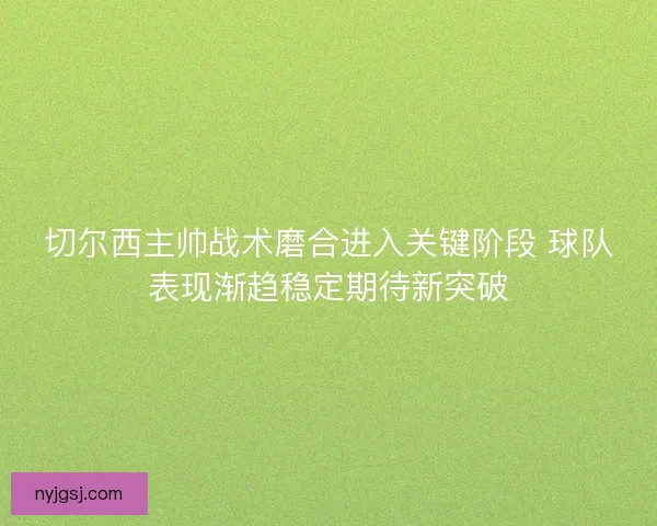 切尔西主帅战术磨合进入关键阶段 球队表现渐趋稳定期待新突破